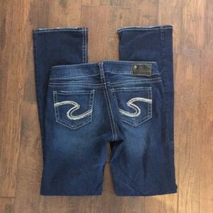 Silver slim boot Jeans